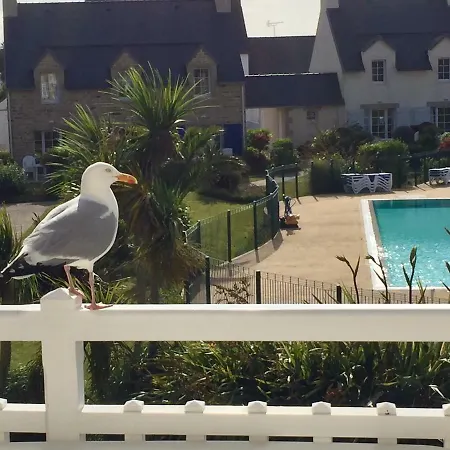 A L Ocean - Grand T4 Vue Grand Balcon Confort - Wifi Et Parking Gratuits - Piscine A Environ 25 M - Centre Ville, Tous Commerces, Marche, Et Port A 10 Minutes A Pied En Longeant La Guilvinec